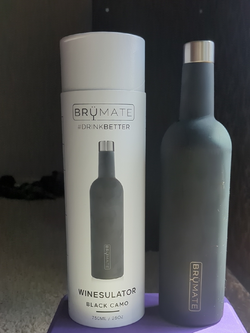 BrüMate Black Camo Winesulator - Insulated Wine Bottle Cooler